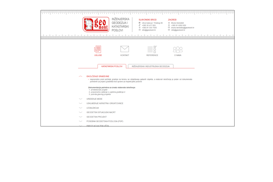 Geomont web stranica