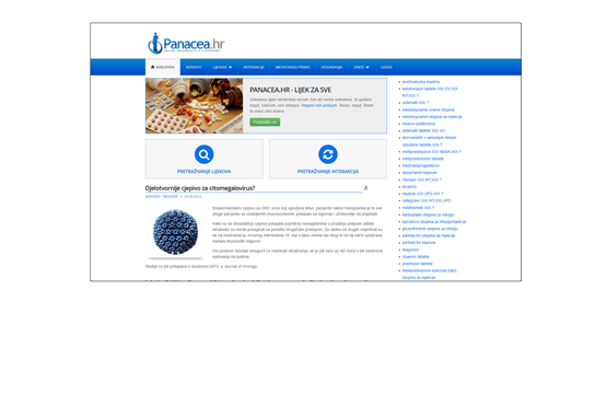 Panacea auto web stranica